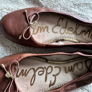 Sam Edelman Women's Tan Leather Flats